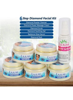 LILIUM Diamond Glow New Revitalizing Derma Effectderma Expertrejuvenation With Cellular Regeneration Formula Lightenstonesfirms & Nourishes The Skin For All Skin Types Facial Kit 350 Gm  - Image 3