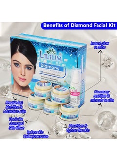 LILIUM Diamond Glow New Revitalizing Derma Effectderma Expertrejuvenation With Cellular Regeneration Formula Lightenstonesfirms & Nourishes The Skin For All Skin Types Facial Kit 350 Gm  - Image 4