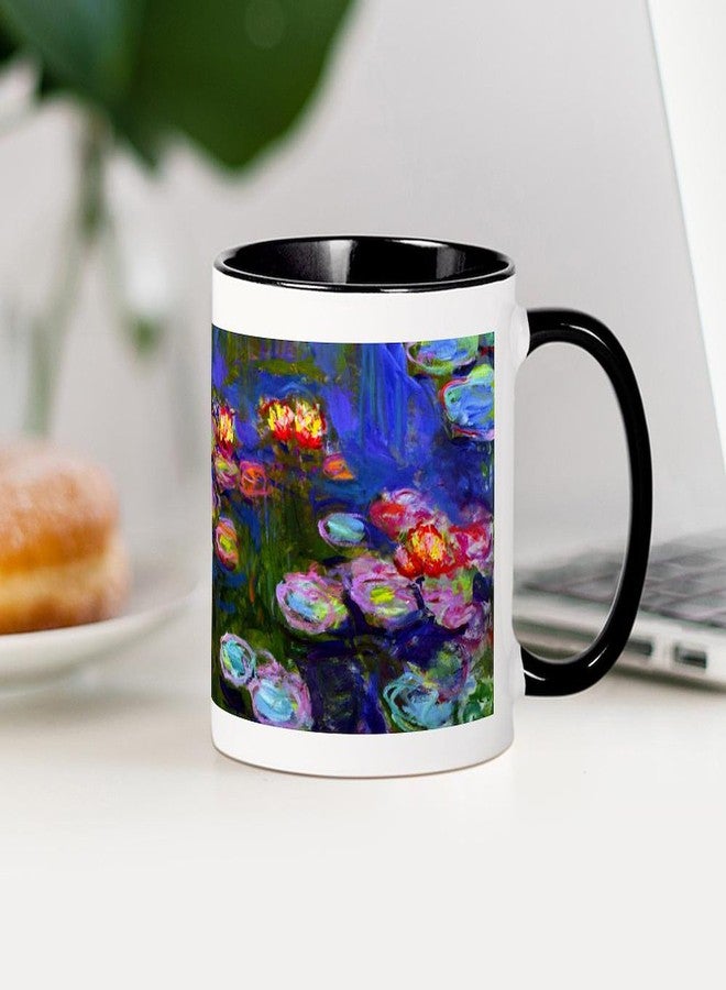 cafe press CafePress Monet Water Lilies 1916 Mug 11 oz (325 ml) Ceramic Coffee Mug - Image 4