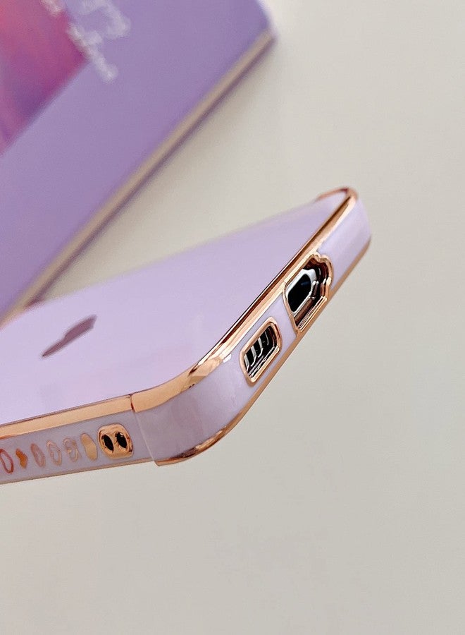 phylla Design for Samsung Galaxy S22 Plus/S22+ Phone Case,Cute Love Heart Luxury Gold Plating Edge Case for Women Men Camera Protection Shockproof Bumper with Side Small Heart Pattern (Brown) - Image 5