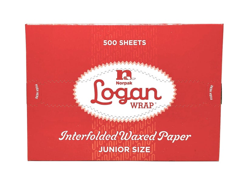 Logan 10 3/4" Length X 8" Width, LOGAN Wrap NORPAK Interfolded Wax Paper 500 Sheets - Image 2