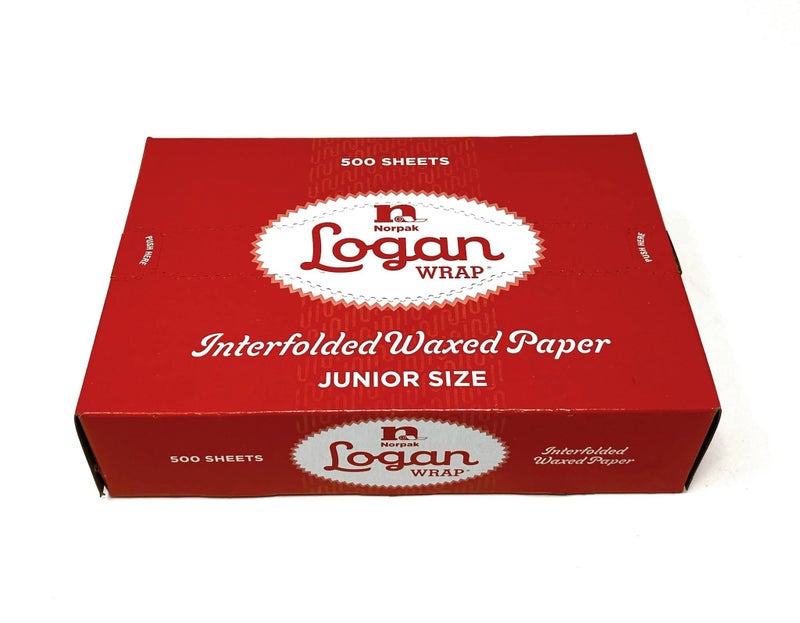 Logan 10 3/4" Length X 8" Width, LOGAN Wrap NORPAK Interfolded Wax Paper 500 Sheets - Image 1
