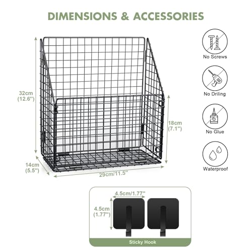 Greentainer Large Bath Toy Storage, Metal Bathtub Shower Toy Holder, Foldable bath Tub Toy Organizers Black, Bathroom Toy Storage with Drainage for Sorting Toys/Clothes/Toiletries - Image 2