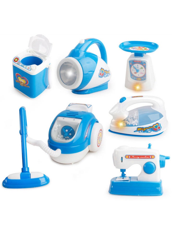 Children's Play House Small Household Appliances Washing Machine Toy Electric Cooker Mini Kitchen Toy Refrigerator Table Lamp Shaking Sound Explosion 