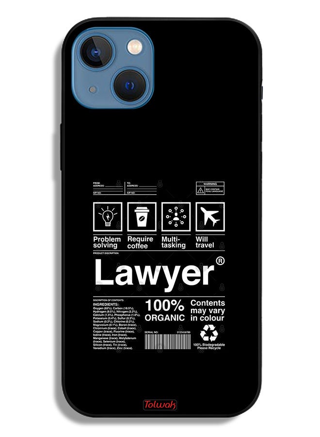 Tolwak Apple iPhone 13 Protective Case Lawyer Sticker - Image 2