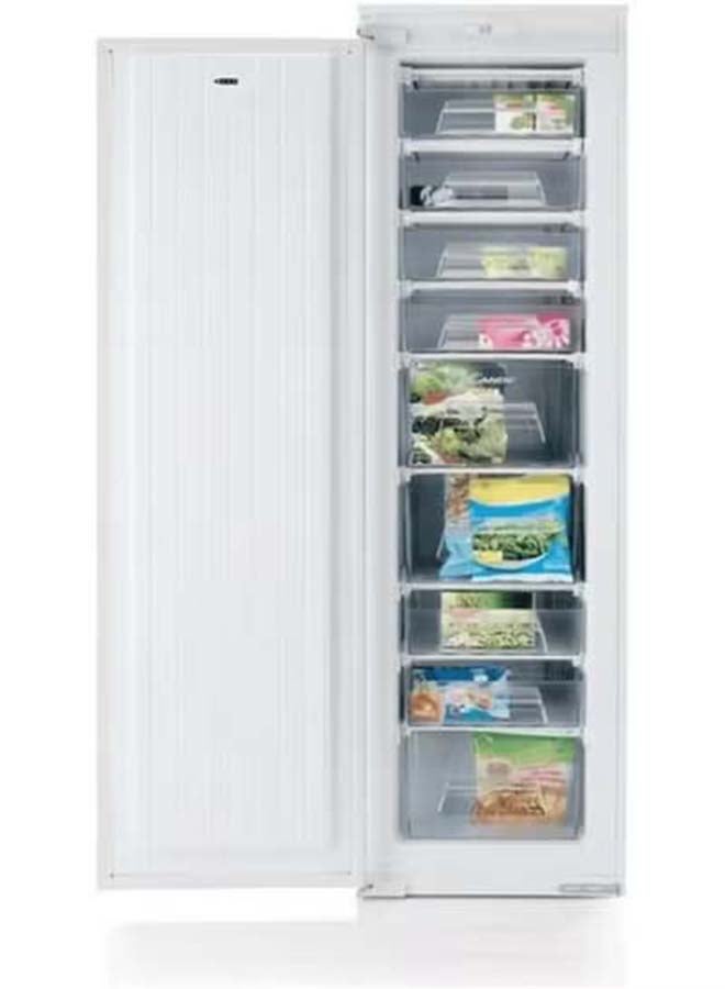 Candy Built-In Upright Freezer 228L Capacity, Static Cooling, Adjustable Transparent Drawers, Reversible Door, Low Noise Operation CFFO3550E/1-19 white