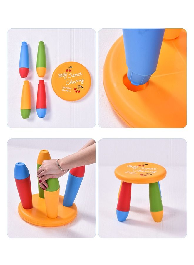 XIANGYU Portable Preschool Baby Furniture Round Children Plastic Stool - Image 5