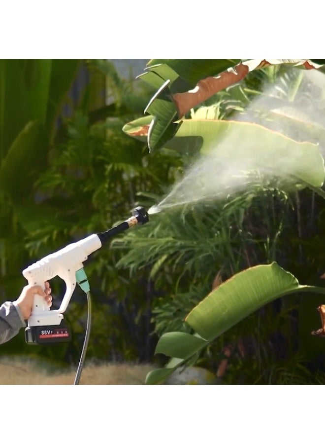 GEEPAS Rechargeable Portable Washer| Super Endurance Durable Use 7.5 Meter portable Hose| Smart One-Button Operation Perfect for Vehicle Cleaning, Outdoor Furniture, Gardening Equipment| GCW19042 Black/White - Image 3