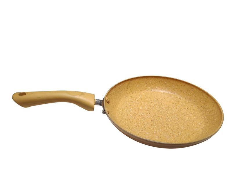 Crystal Marbo Plus Induction Bottom Nonstick Taper Fry Pan | 225 mm | Sandalwood