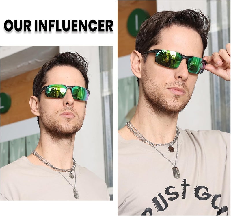 Duco Men's Sports Polarized Driving Carbon Fiber Sunglasses for Men UV400 Protection DC8277 - Image 2
