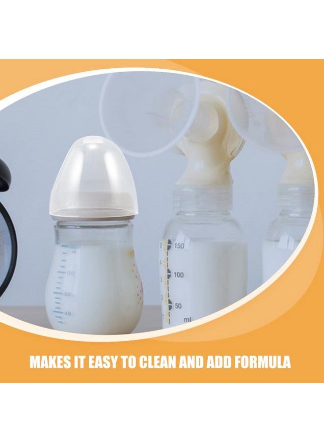 FUNOMOCYA 8 Pcs Wide Mouth Caps Replacement Baby Cap Lid Milk Top Sealing Cover For Babies Toddler Drinking Botttles 2.44 * 2.16 Inch - Image 5