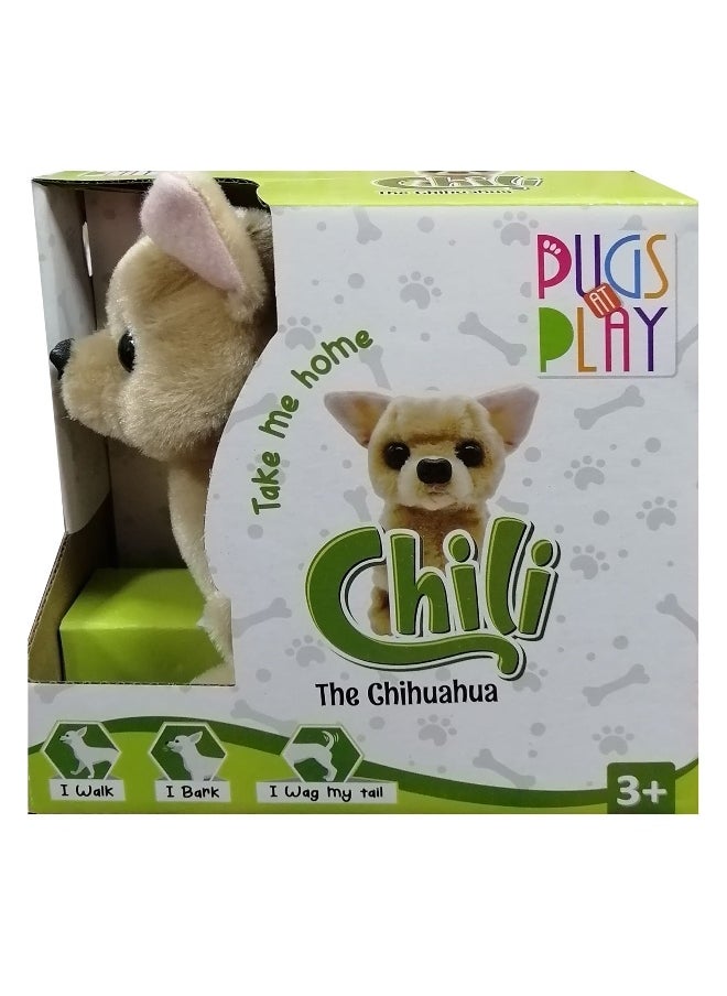 PUGS AT PLAY Pugs at Play Chili the Chihuahua Toy Dog 