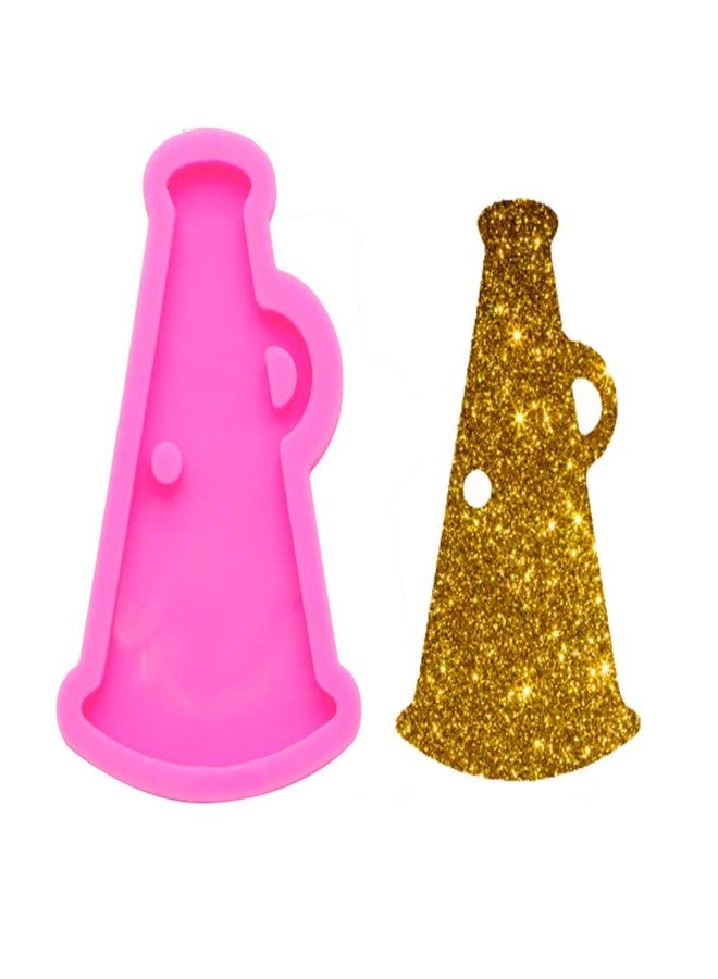 Seedomes Megaphone Keychains Silicone Mold for DIY Fondant Mold Gum Paste Crystal Cupcake Cake Topper Decoration Chocolate Jelly Shots Candy Handmade Ice Cream Desserts Soap Mould Ice Cube Pudding - Image 1