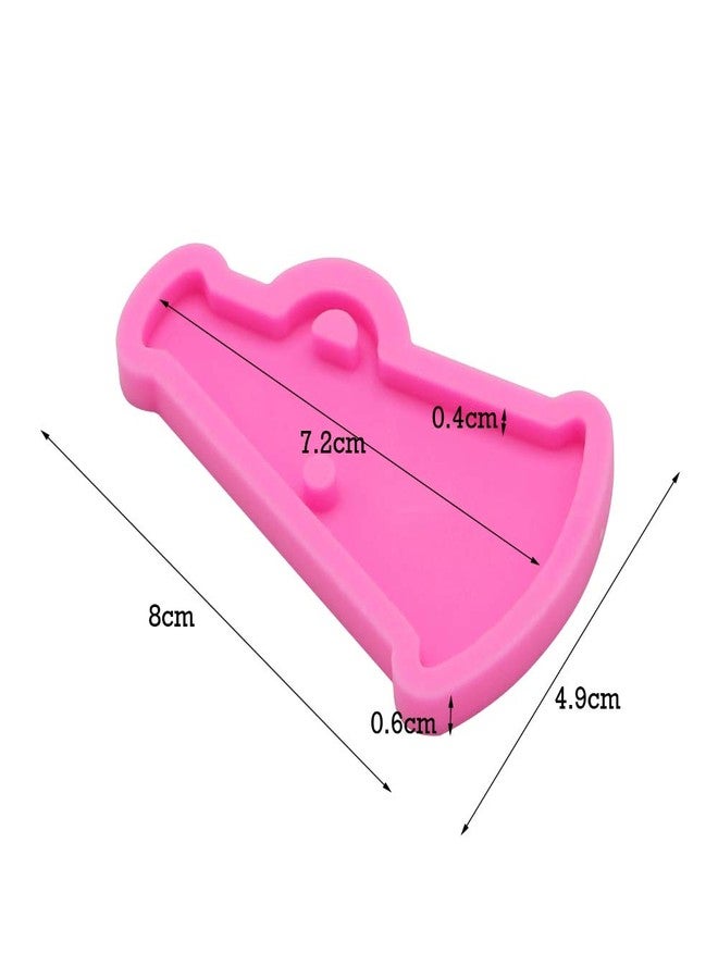 Seedomes Megaphone Keychains Silicone Mold for DIY Fondant Mold Gum Paste Crystal Cupcake Cake Topper Decoration Chocolate Jelly Shots Candy Handmade Ice Cream Desserts Soap Mould Ice Cube Pudding - Image 2