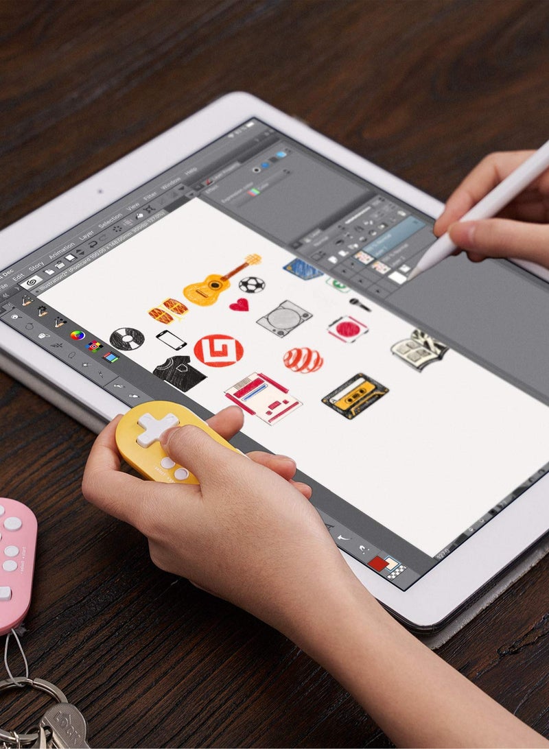 8Bitdo Zero 2 Bluetooth Key Chain Sized Mini Controller for Nintendo Switch, Windows, Android and macOS (Turquoise Edition) - Image 4