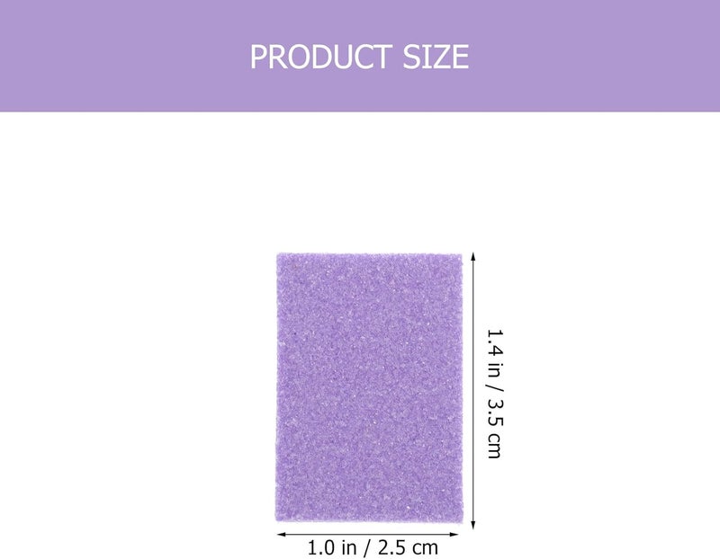 SAFIGLE 50pcs Purple Nail Buffer Block Sponge Nail File Set Manicure Pedicure for Home and Professional Use - Image 2