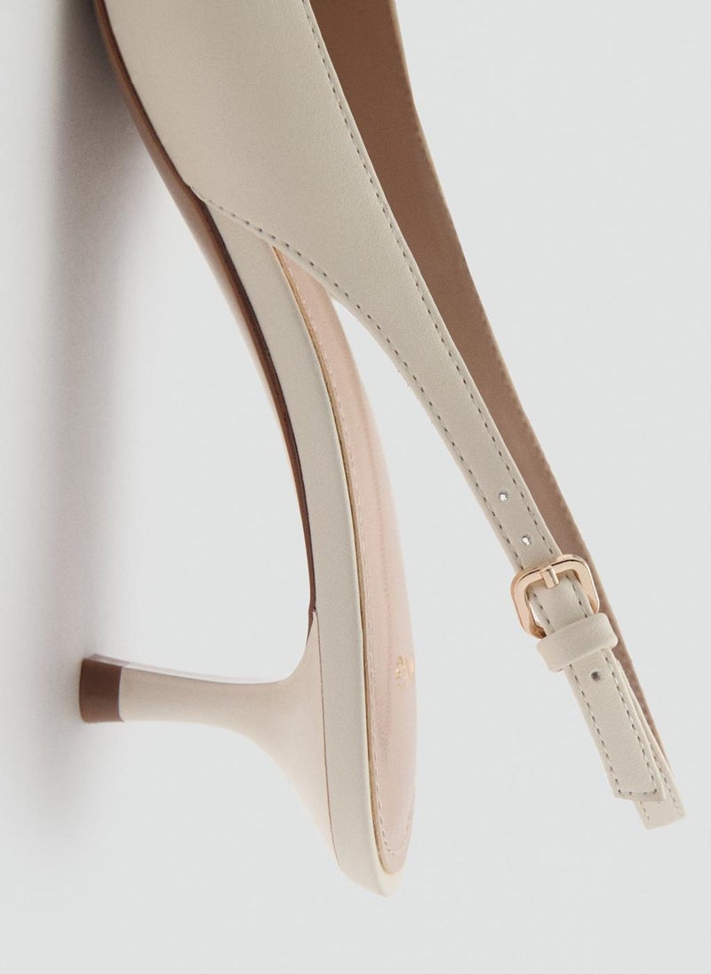 MANGO - Pointed Kitten-Heel Shoes - Image 1