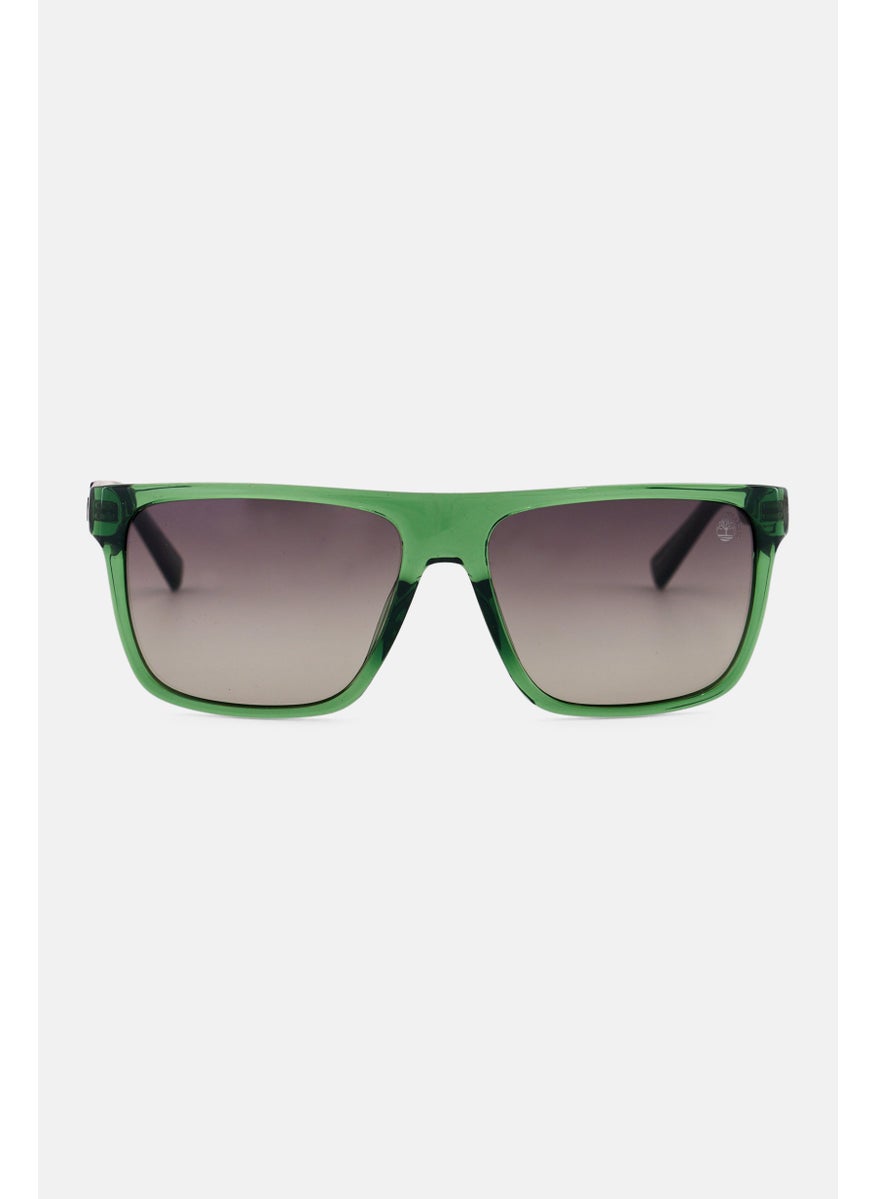 Timberland Men TB0000595D59 Square Sunglasses, Green  - Image 1