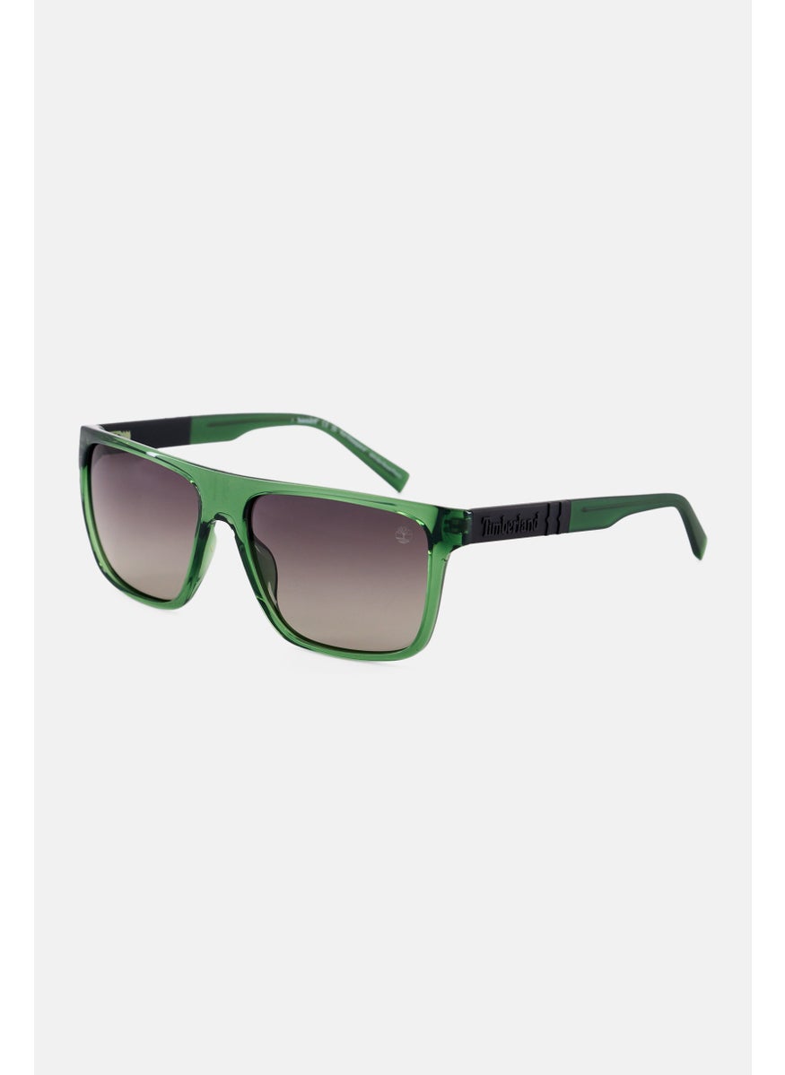 Timberland Men TB0000595D59 Square Sunglasses, Green  - Image 3