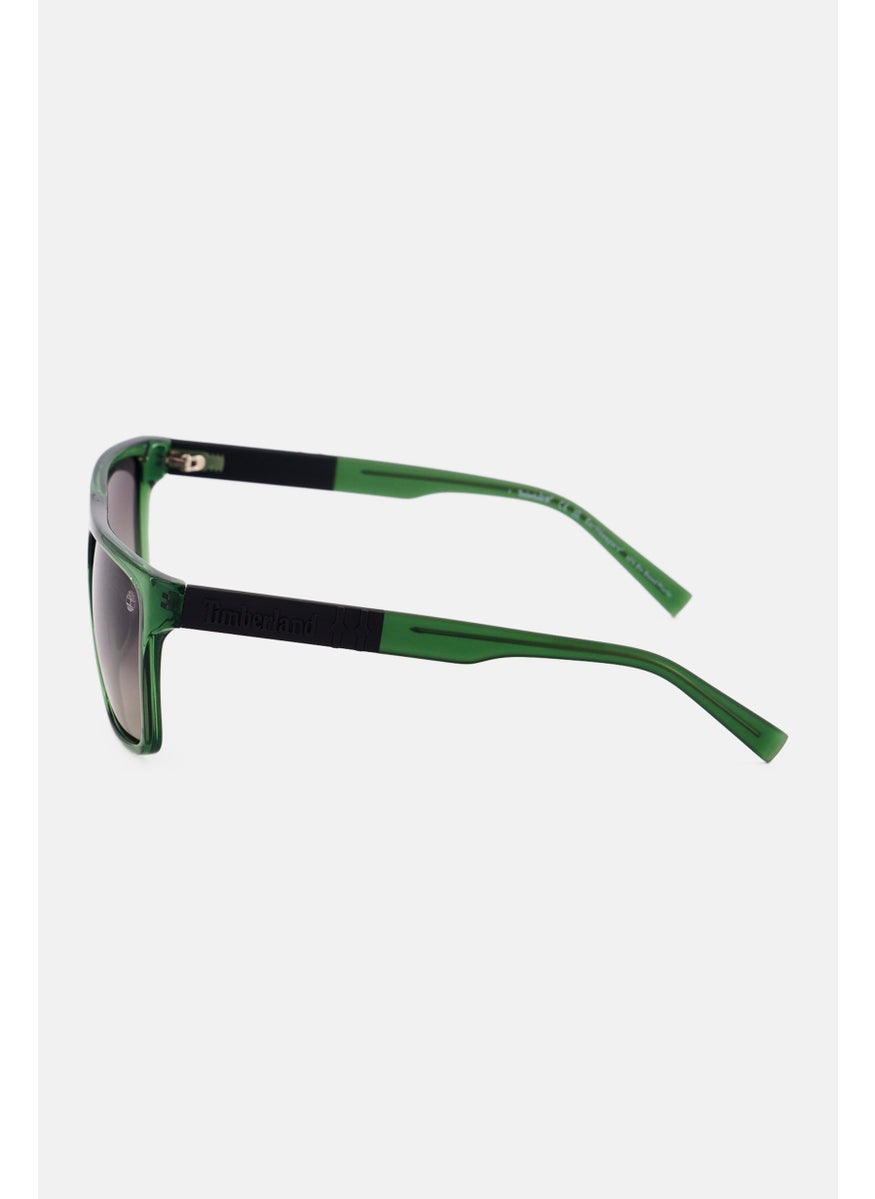Timberland Men TB0000595D59 Square Sunglasses, Green  - Image 4