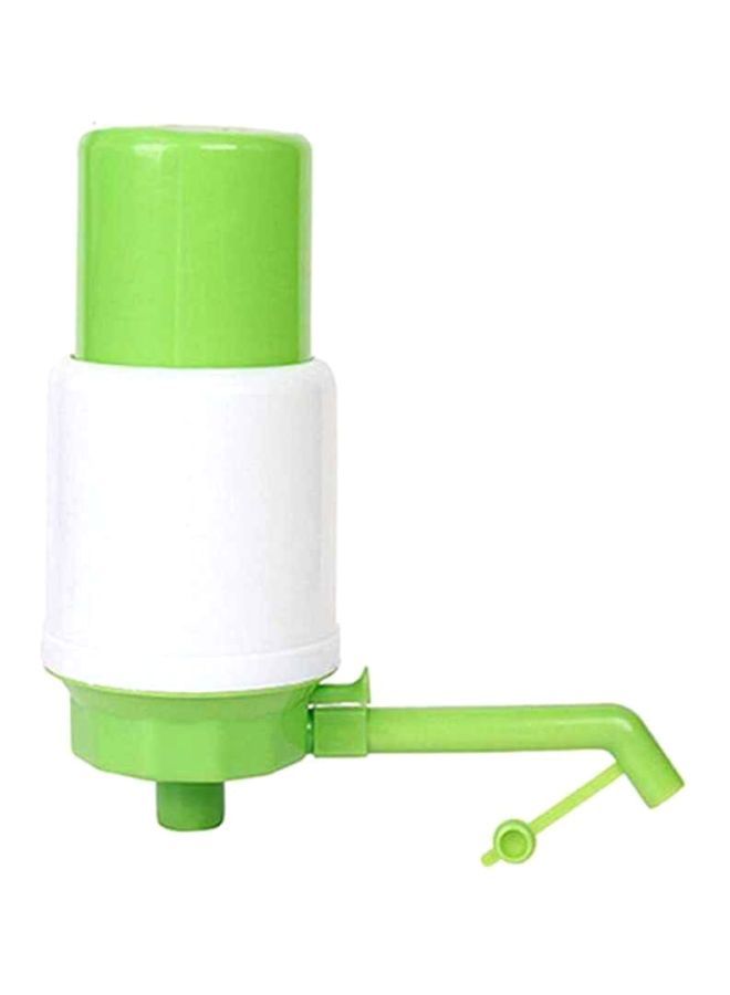 NIBEMINENT Water Bottle Dispenser Pump With Dustproof Cap Green/White 10cm 