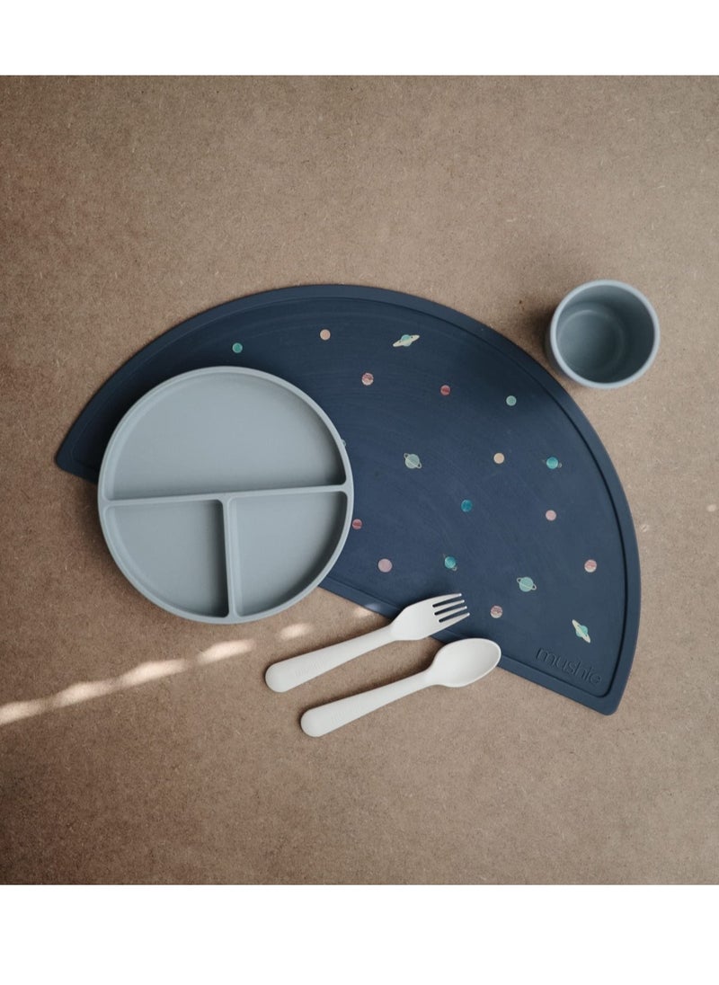 mushie - Silicone Placemats for Kids Bpa and Phthalate Free Non Slip Design Designed in Sweden Easy to Clean and Stain Resistant Planets - Image 1