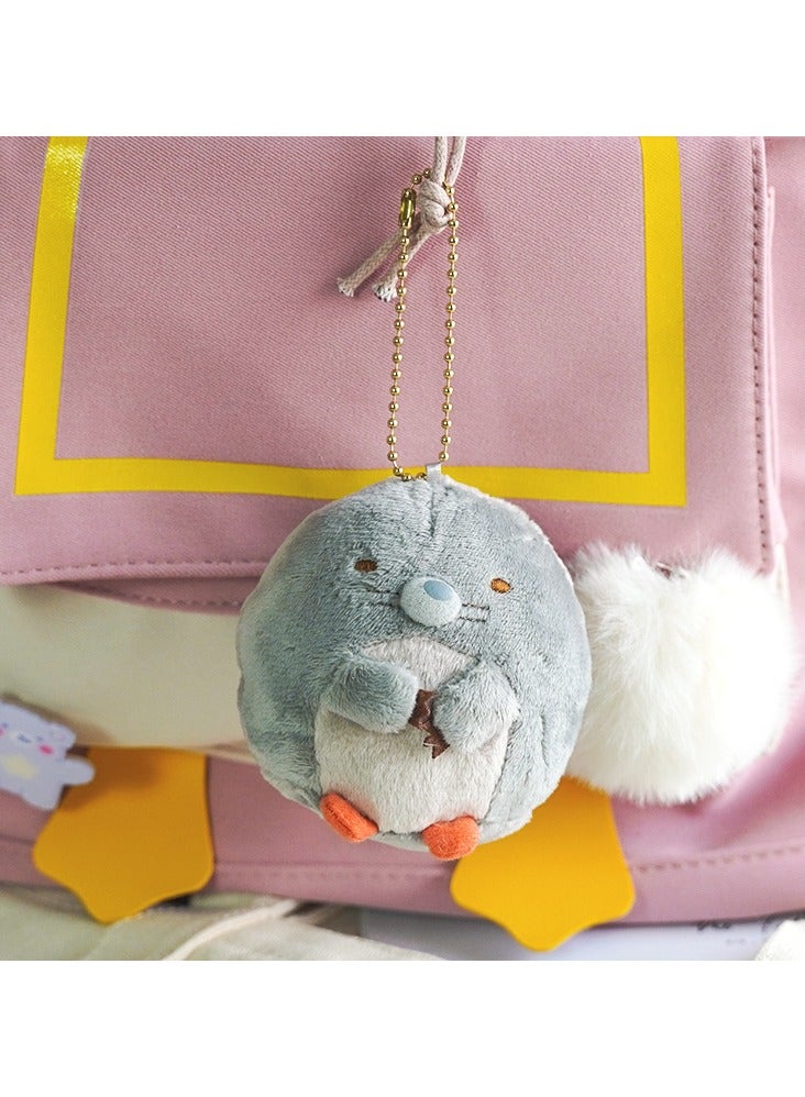 general Cute Corner Creatures Fried Shrimp Plush Keychain Doll, Cartoon Toy, and Bag Pendant