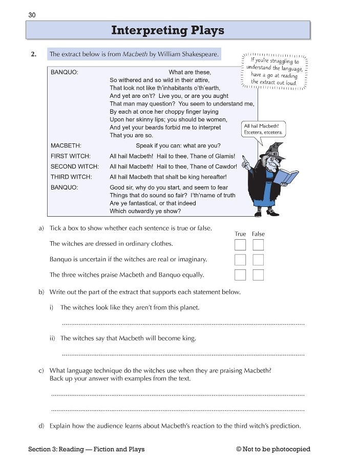 null - KS3 English Year 7 Targeted Workbook (with answers) - Image 1