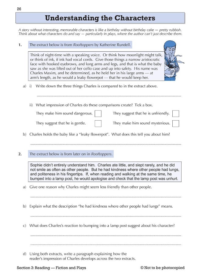 null - KS3 English Year 7 Targeted Workbook (with answers) - Image 1