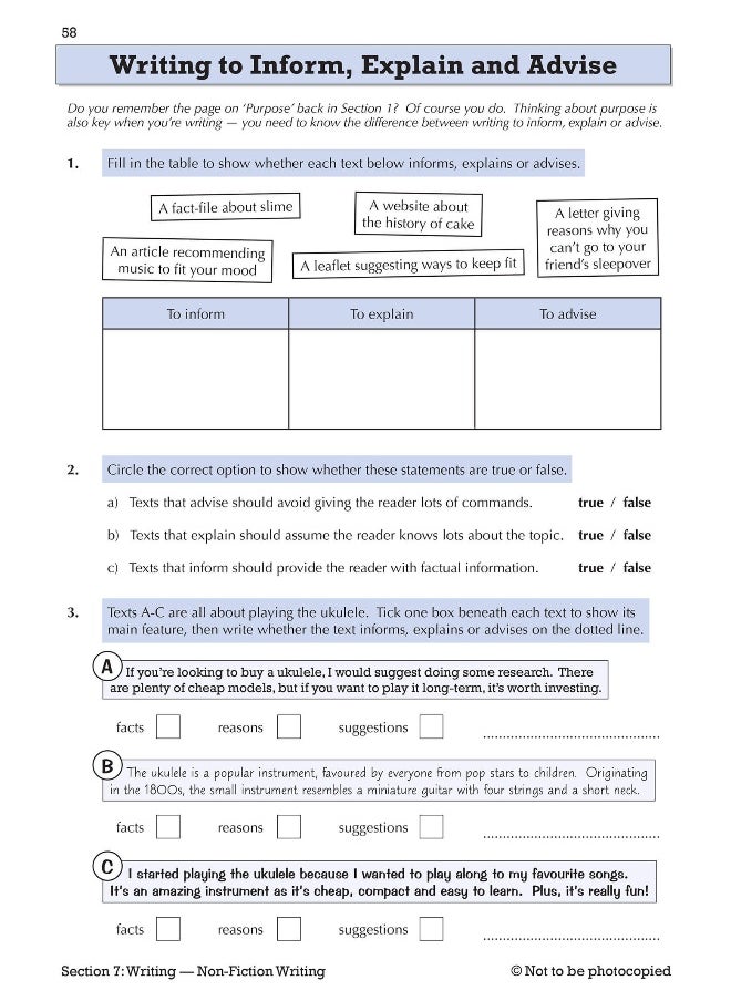 null - KS3 English Year 7 Targeted Workbook (with answers) - Image 1