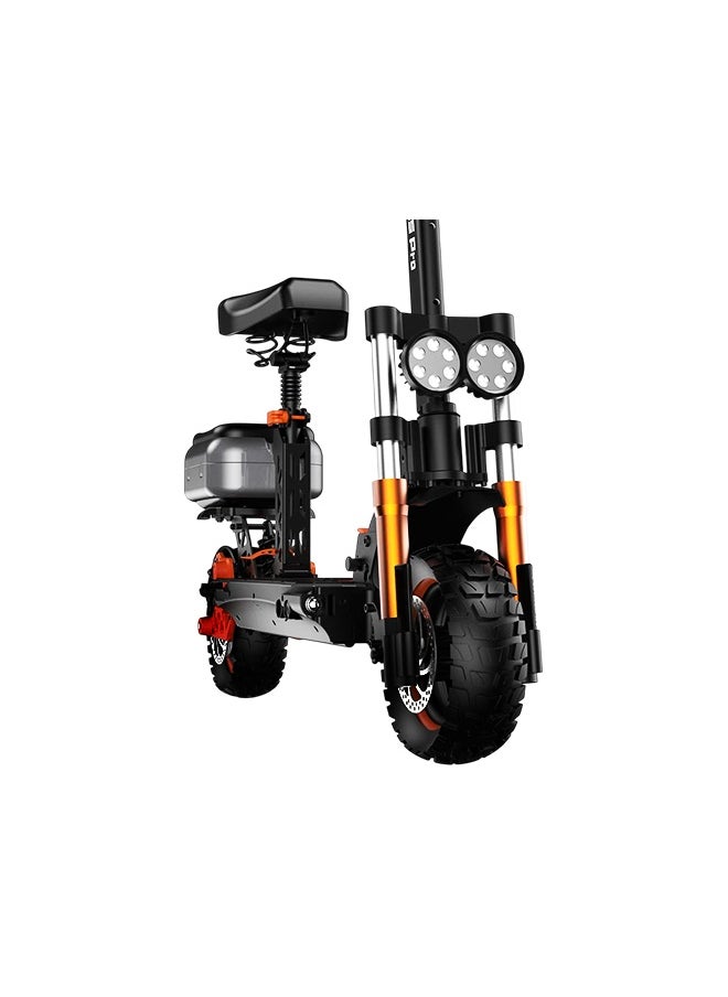 Crony - M5 Pro 1500W Fast Speed Adult E-Scooter, Max Up to 80Kilo, 48V 18AH Battery, 45KM Range, Dual Disc Brakes, Foldable Off-Road Electric Scooter with Dual LED Headlights, Rear View Mirror, Luggage Box, Phone Holder, Bluetooth Speaker, App-Connected, IPX4 Waterproof, Heavy Duty Brushless Motor Scooter, Dual Suspension, Aluminum Frame, Portable Urban Mobility E-Bike - Image 1