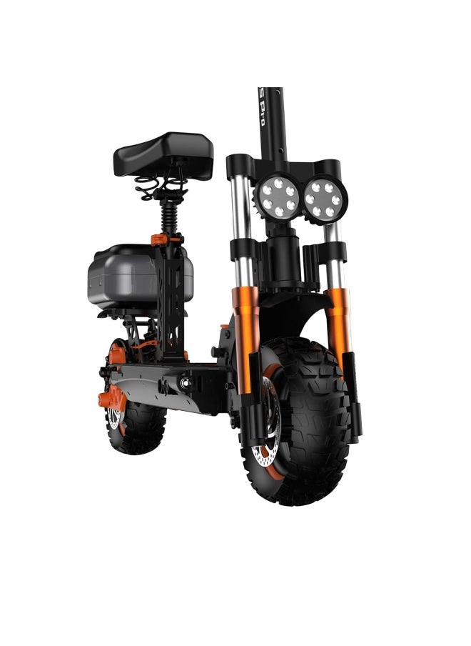 Crony - M5 Pro 1500W Fast Speed Adult E-Scooter, Max Up to 80Kilo, 48V 18AH Battery, 45KM Range, Dual Disc Brakes, Foldable Off-Road Electric Scooter with Dual LED Headlights, Rear View Mirror, Luggage Box, Phone Holder, Bluetooth Speaker, App-Connected, IPX4 Waterproof, Heavy Duty Brushless Motor Scooter, Dual Suspension, Aluminum Frame, Portable Urban Mobility E-Bike - Image 1
