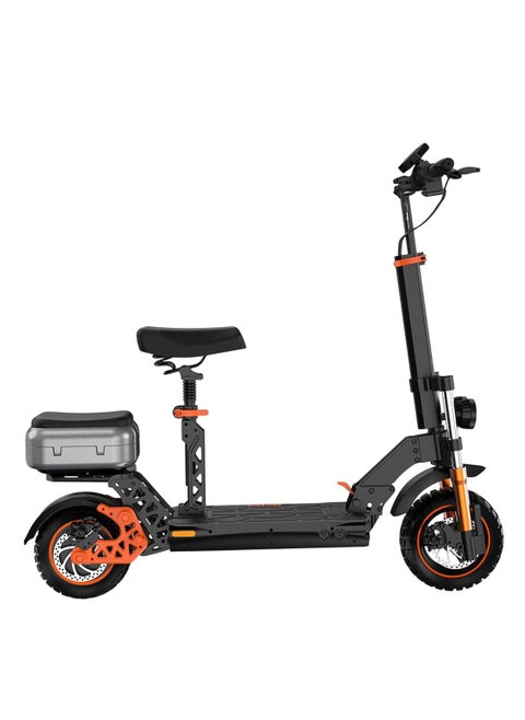 M5 Pro 1500W Fast Speed Adult E-Scooter, Max Up to 80Kilo, 48V 18AH Battery, 45KM Range, Dual Disc Brakes, Foldable Off-Road Electric Scooter with Dual LED Headlights, Rear View Mirror, Luggage Box, Phone Holder, Bluetooth Speaker, App-Connected, IPX4 Waterproof, Heavy Duty Brushless Motor Scooter, Dual Suspension, Aluminum Frame, Portable Urban Mobility E-Bike