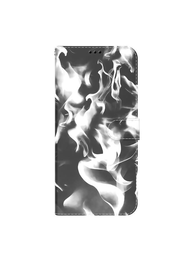 Zaboon Case For iPhone 13 Pro Max Cloud Fog Pattern Horizontal Flip Leather Case with Holder & Card Slot & Wallet - Image 2