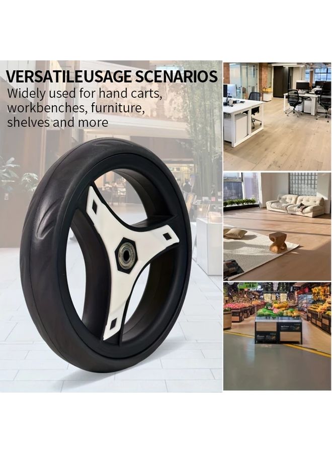 7 عجلات محمل 48 بوصة عربة تسوق مقطورة عربة أمتعة هادئة مقاومة للاهتراء - Image 5