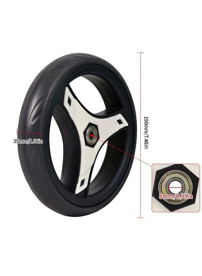 7 عجلات محمل 48 بوصة عربة تسوق مقطورة عربة أمتعة هادئة مقاومة للاهتراء - Image 3