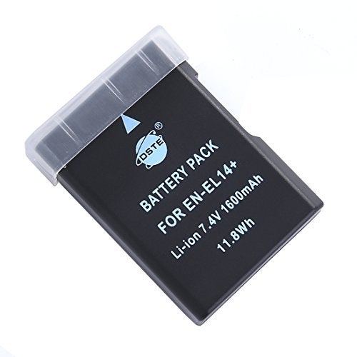 DSTE Replacement for EN-EL14 Li-ion Battery Compatible Nikon D5100 D5200 D5300 D5500 D5600 DF P7000 P7100 P7200 P7700 P7800 D3400 D3500 Digital Camera as EN-EL14A - Image 2