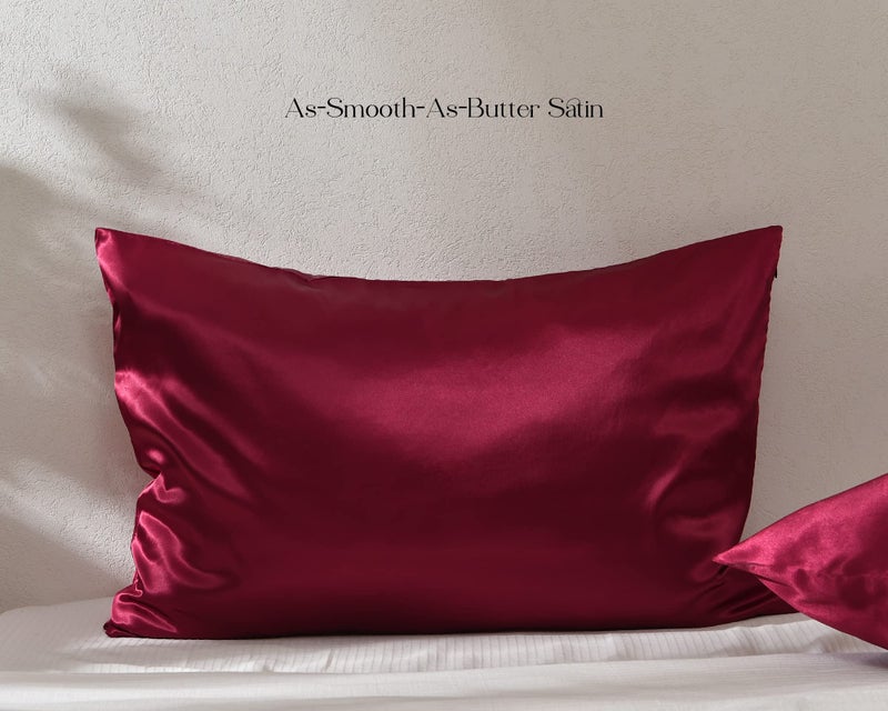 Yanibest Satin Pillowcase for Hair and Skin Care Silk Pillowcase 2 Pack Queen Size Pillow Cases Set of 2 -Satin Cooling Pillow Covers with Hidden Zipper Floral Print - Image 5