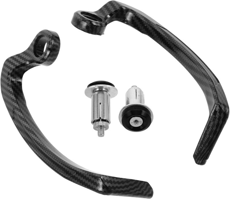 Garneck Motorcycle Brake Clutch Lever Hand Guard Pair, Black Hand Protector Covers for Motorbike and Scooter Handlebar, Universal Riding Arm Wrist Guard for Dirt Bikes and Street - Image 1