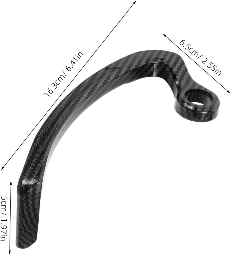 Garneck Motorcycle Brake Clutch Lever Hand Guard Pair, Black Hand Protector Covers for Motorbike and Scooter Handlebar, Universal Riding Arm Wrist Guard for Dirt Bikes and Street - Image 2