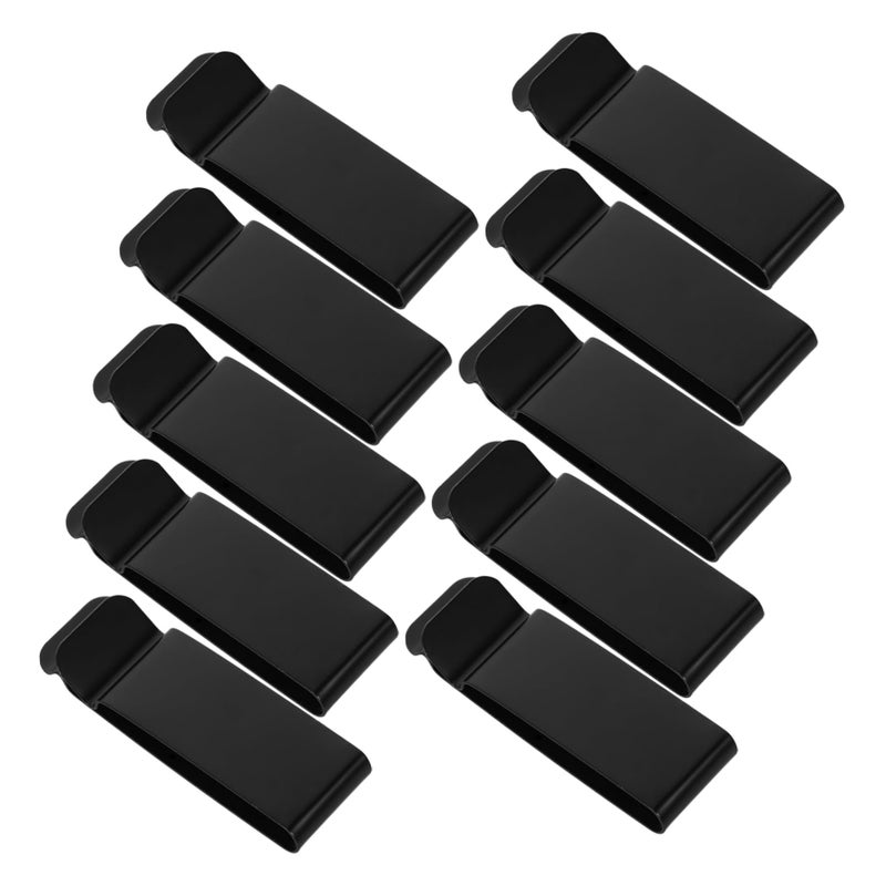 10Pcs Metal Phone Belt Clip Holder Key Hook for Outdoor Activities Secure Grip Design - Image 2