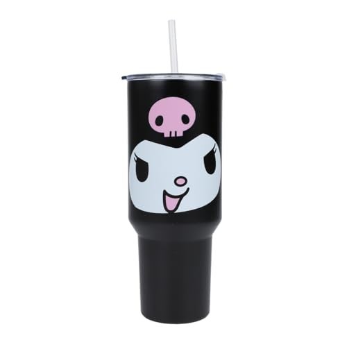 Bioworld Kuromi 40 Oz. Stainless Steel Tumbler With Leak-Proof Lid - Image 1