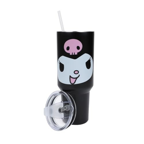 Bioworld Kuromi 40 Oz. Stainless Steel Tumbler With Leak-Proof Lid - Image 4