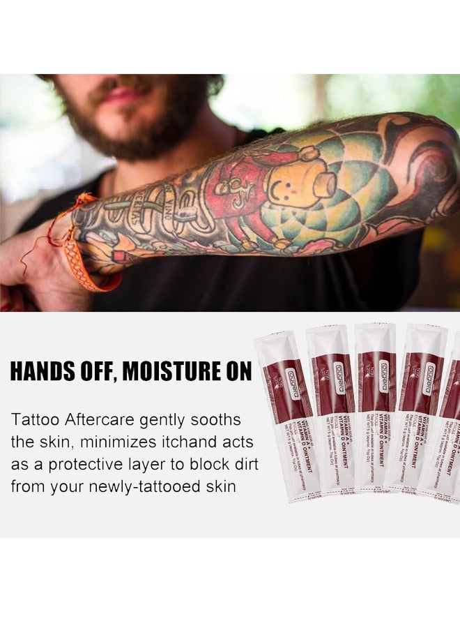 فوجيرا 60 قطعة من جل إصلاح ندبات الوشم إضافة فيتامين أ / فيتامين د مرهم المطريات، مرهم ميكروبليدنج للعناية اللاحقة مضاد للالتهابات ومضاد للندبات كريم العناية بعد الوشم للمكياج الدقيق وشفاء الوشم - Image 4