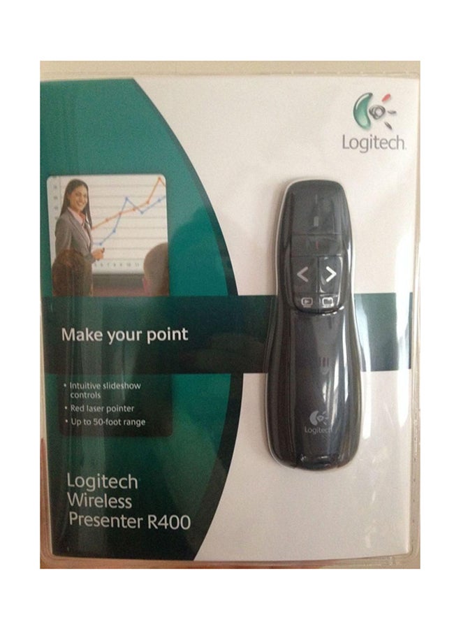 Logitech R400 Wireless Presenter Black - Image 3