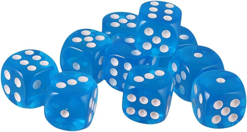 كلاراكو مجموعة من 10 قطع من النرد سداسي الأوجه للعب الأدوار D&D RPG - أزرق - Image 5