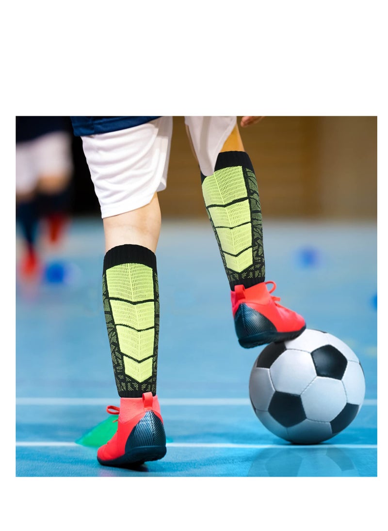 SYOSI - Non Slip Compression Socks, Long Anti Skid Tube Socks Grip Knee High Sports Soccer Socks, Durable Heavy Weight Grip Socks, Breathable Fabric, Tight and Strechy Material, Used as Yoga, Soccer (3 Pair) - Image 1