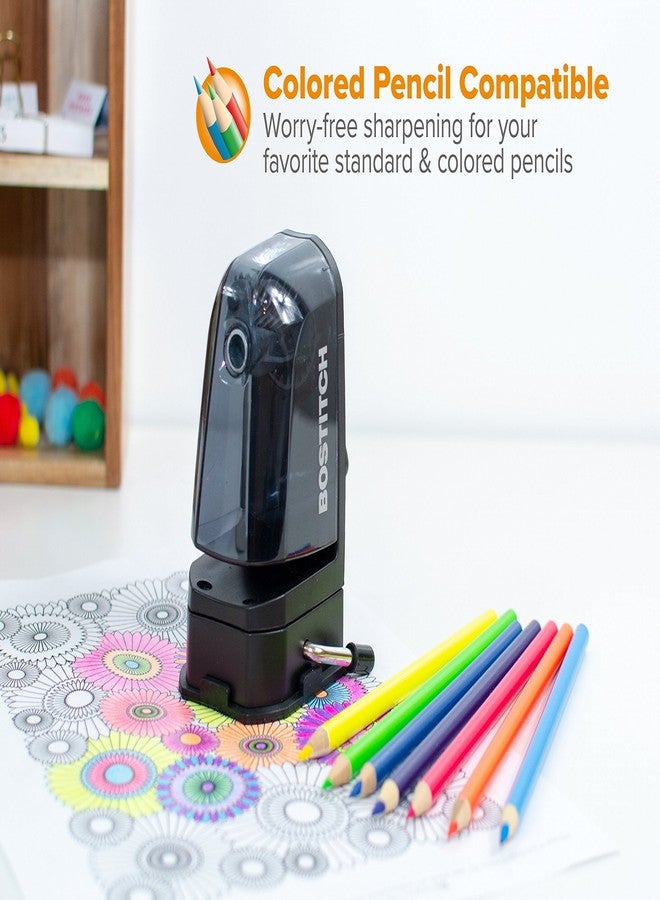 Bostitch Office Multi-Mount Manual Pencil Sharpener, Vacuum Mount or Screw Mount, Black (MPS2-BLK) - Image 2