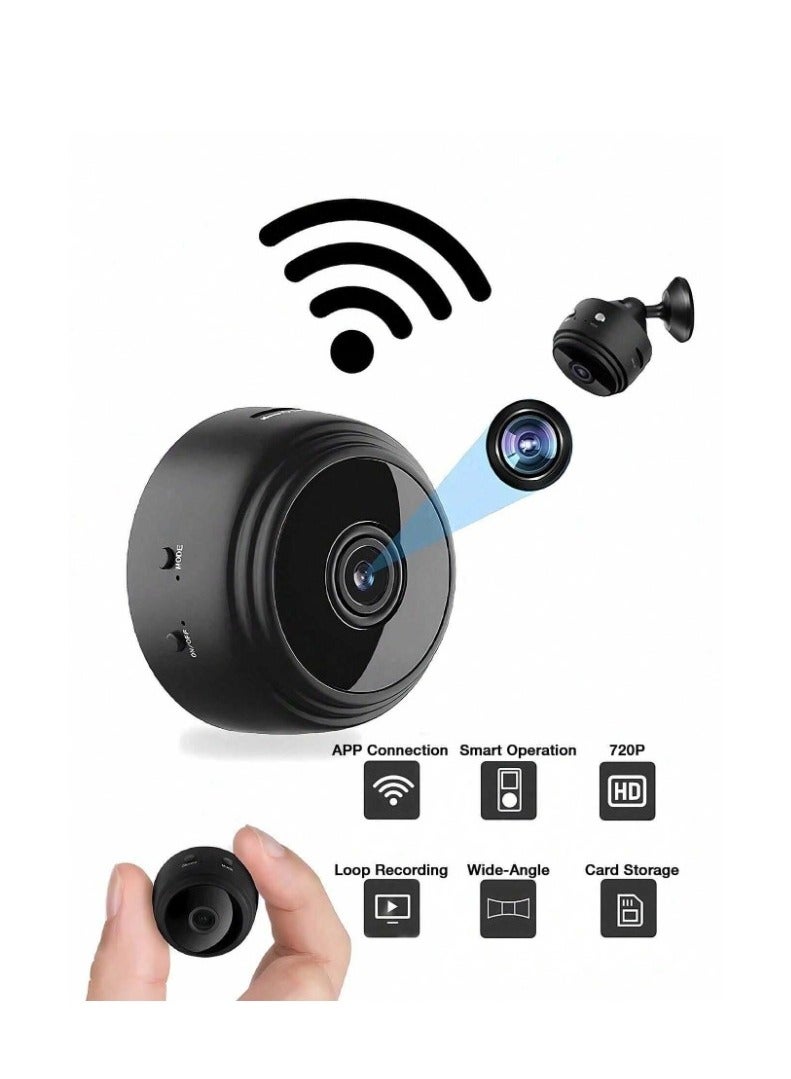 Generic Mini Wireless Security Camera Set of 2 Rechargeable Cameras for Nursery, Office, Warehouse, Home Door with Direct Mobile Alert in Case of Motion - Audio and Video Recording - Image 3