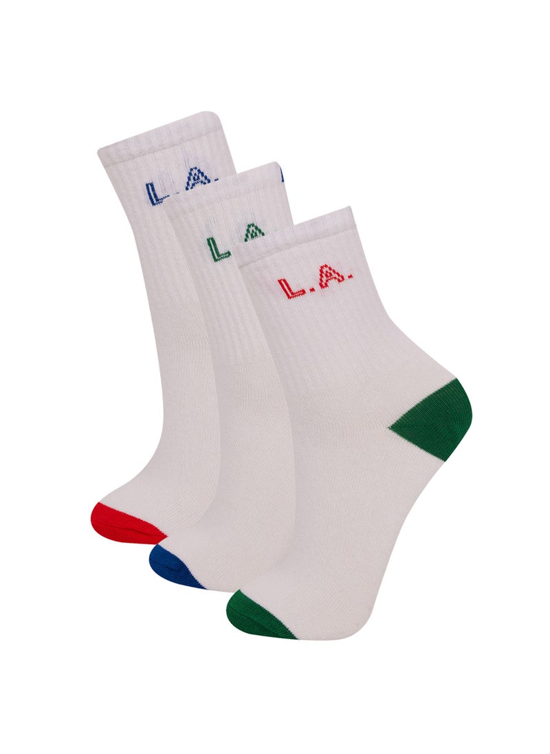 DeFacto 3-Pack Cotton Long Socks  - Image 1
